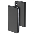 iPhone X / iPhone XS Dux Ducis Skin Pro Series Flip Case - Dunkelgrau