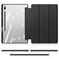 Dux Ducis Toby Samsung Galaxy Tab S7+/S7 FE/S8+ Tri-Fold Smart Folio Hülle - Schwarz