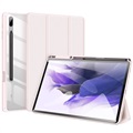 Dux Ducis Toby Samsung Galaxy Tab S7+/S7 FE/S8+ Tri-Fold Smart Folio Hülle - Hellrosa