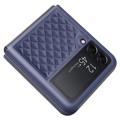 Dux Ducis Venice Samsung Galaxy Z Flip4 5G Leder Beschichtet Hülle - Blau