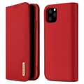 Dux Ducis Wish Series iPhone 11 Pro Max Wallet Lederhülle - Rot