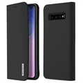 Dux Ducis Wish Samsung Galaxy S10 Wallet Lederhülle - Schwarz