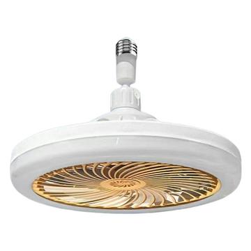 E27-Deckenventilator mit Beleuchtung und Fernbedienung - Orange