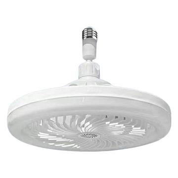 E27-Deckenventilator mit Beleuchtung und Fernbedienung - Weiß