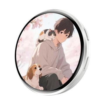 E87 Cosplay Touchscreen Smart Cyber Badge - Weiß