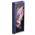 Electroplated Frame Samsung Galaxy Z Fold3 5G Cover - Blau