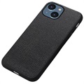 Elegant iPhone 14 Max Leder Cover - Schwarz