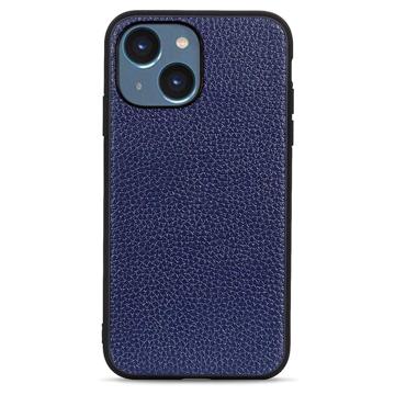 Elegant iPhone 14 Max Leder - Blau