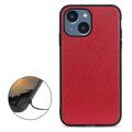 Elegant iPhone 14 Max Leder Cover - Rot