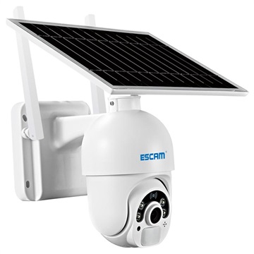 Escam QF250 Solarbetriebene Überwachungskamera - 1080p, WiFi - Weiß