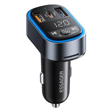 Essager ECCFM-CT0G-P 35W Autoladegerät mit Bluetooth FM Transmitter - Grau