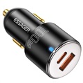 Essager F698 Dual-Port Schnell Kfz-Ladegerät - Typ-C, USB - 100W - Schwarz