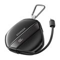 Essager Schnelllade-Powerbank mit 70cm einziehbarem Kabel & Karabiner - 10000mAh