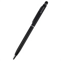Essentials 2-in-1 Touchscreen-Stift mit Clip - Schwarz