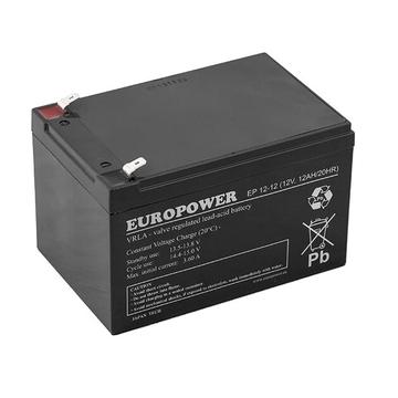 Europower EP12-12 AGM-Batterie 12V/12Ah