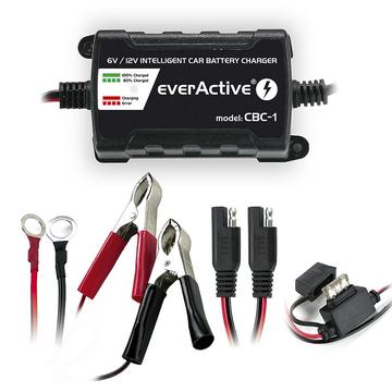 EverActive CBC-1 Smart Car Batterieladegerät 6V/12V - VRLA/AGM/VLA SLA/WET/GEL/LEAD ACID