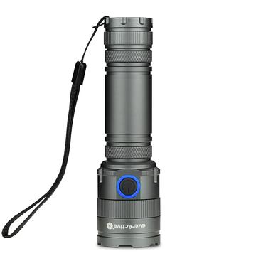 EverActive FL-4500R Cannon Wiederaufladbare LED-Taschenlampe - 4500 Lumen - Schwarz