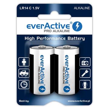 EverActive Pro LR14/C Alkaline-Batterien 8000mAh - 2 Stk.