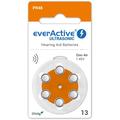 EverActive Ultrasonic 13/PR48 Hörgerätebatterien - 6 Stück.