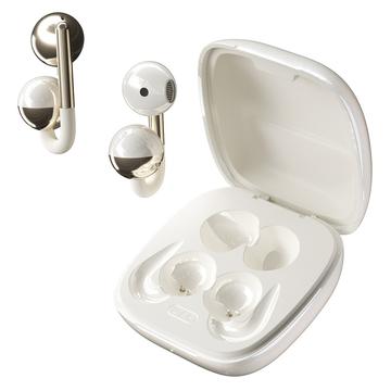 F22 Ohrclip OWS Kabellose Kopfhörer mit ENC Rauschunterdrückung und Bluetooth 6.0 - Weiß