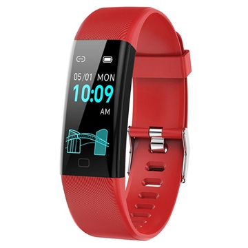 F71 Smart-Armband / Fitness-Tracker mit Blutdrucküberwachung - Rot