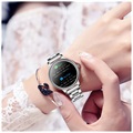 Smartwatch für Frauen mit Herzfrequenz AK38 - Silber