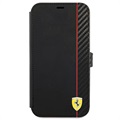 Ferrari On Track Carbon Stripe iPhone 13 Mini Wallet Hülle
