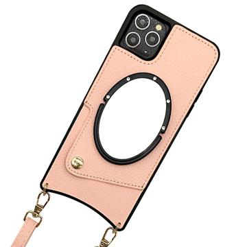 Fish Tail iPhone 14 Pro Beschichtet Hülle mit Spiegel - Rosa