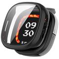 Fitbit Ace LTE Kunststoff Hülle mit Panzerglas - 9H - Schwarz