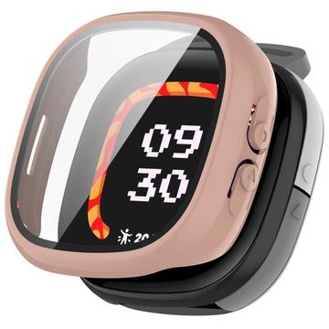 Fitbit Ace LTE Kunststoff Hülle mit Panzerglas - 9H - Rosa