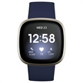 Fitbit Versa 3 Smartwatch mit GPS - Mitternachtsblau / Gold