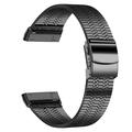 Fitbit Versa 3/Sense Edelstahlarmband - Schwarz