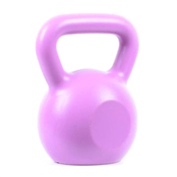 Fitness Massives Gusseisen Kettlebell - 5kg - Purpur
