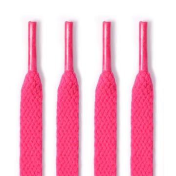 Flache Schnürsenkel aus Polyester - 120cm - Rosa