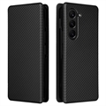 Samsung Galaxy Z Fold5 Flip Case - Karbonfaser - Schwarz