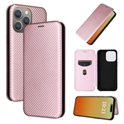 iPhone 15 Pro Flip Case - Karbonfaser