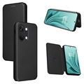 OnePlus Ace 2V/Nord 3 Flip Case - Karbonfaser - Schwarz