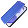 Xiaomi Mi 11 Lite 5G Flip Hülle - Karbonfaser - Blau