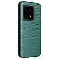 OnePlus 10 Pro Flip Hülle - Karbonfaser - Grün