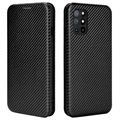 OnePlus 8T Flip Hülle - Karbonfaser - Schwarz
