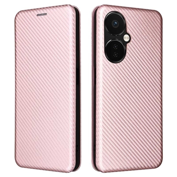 OnePlus Nord CE 3 Lite/N30 Flip Case - Karbonfaser - Roségold