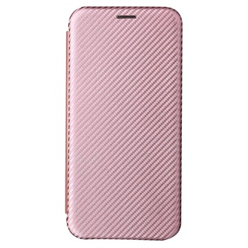 Samsung Galaxy S22+ 5G Flip Hülle - Karbonfaser - Roségold