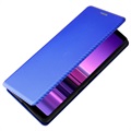 Sony Xperia 1 III Flip Hülle - Karbonfaser - Blau