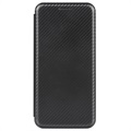 iPhone 13 Mini Flip Hülle - Karbonfaser - Schwarz