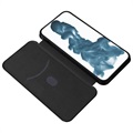 iPhone 14 Pro Flip Hülle - Karbonfaser - Schwarz