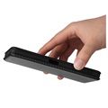 Sony Xperia 10 IV Flip Hülle mit Kartenhalter - Karbonfaser - Schwarz