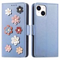 Flower Decor Serie iPhone 14 Wallet Hülle