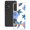 Flower Serie Samsung Galaxy A33 5G TPU Hülle - Blaue Pfingstrose