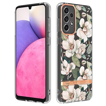 Flower Serie Samsung Galaxy A33 5G TPU Hülle - Grüne Gardenie