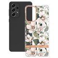 Flower Serie Samsung Galaxy A33 5G TPU Hülle - Grüne Gardenie